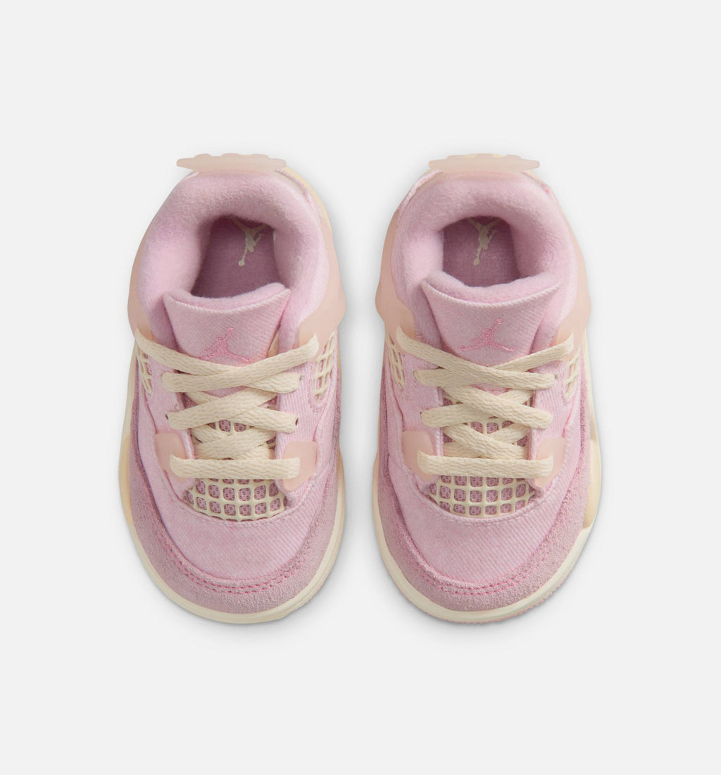 Air Jordan 4 Retro "Pink Pearl and Iced Carmine" Infant/Toddler Lifestyle Shoes – Iced Carmine/Coconut Milk/Anthracite/Muslin/Pinksicle