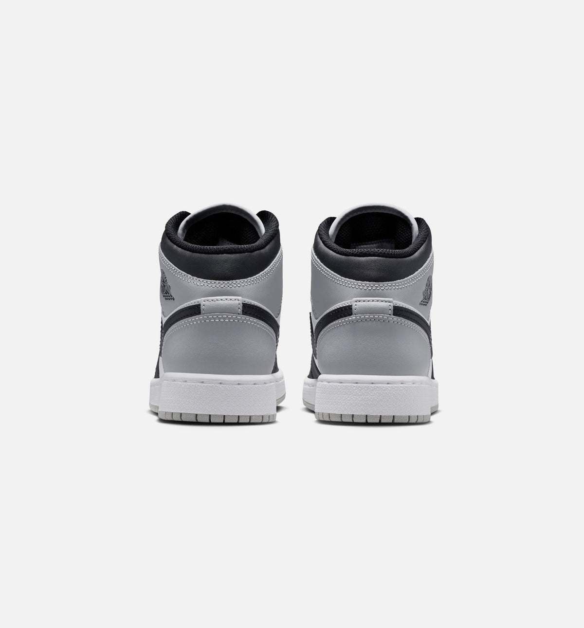 Air Jordan 1 Mid "Light Smoke Grey" Grade School Lifestyle Shoes – White/Light Smoke Grey/Black