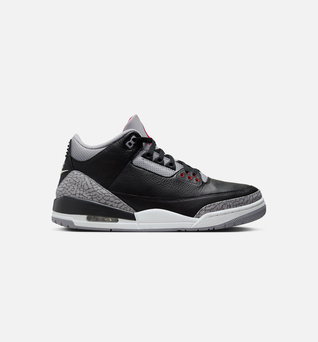 Air Jordan 3 Retro "Black Cement" Men's Lifestyle Shoes – Black/Fire Red/Cement Grey/Summit White
