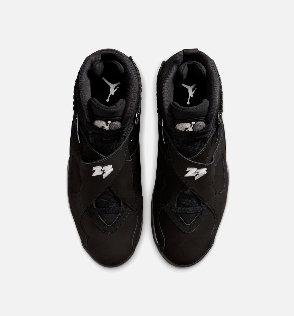 Air Jordan 8 Retro Chrome Men's Lifestyle Shoes – Black/White/Light Graphite