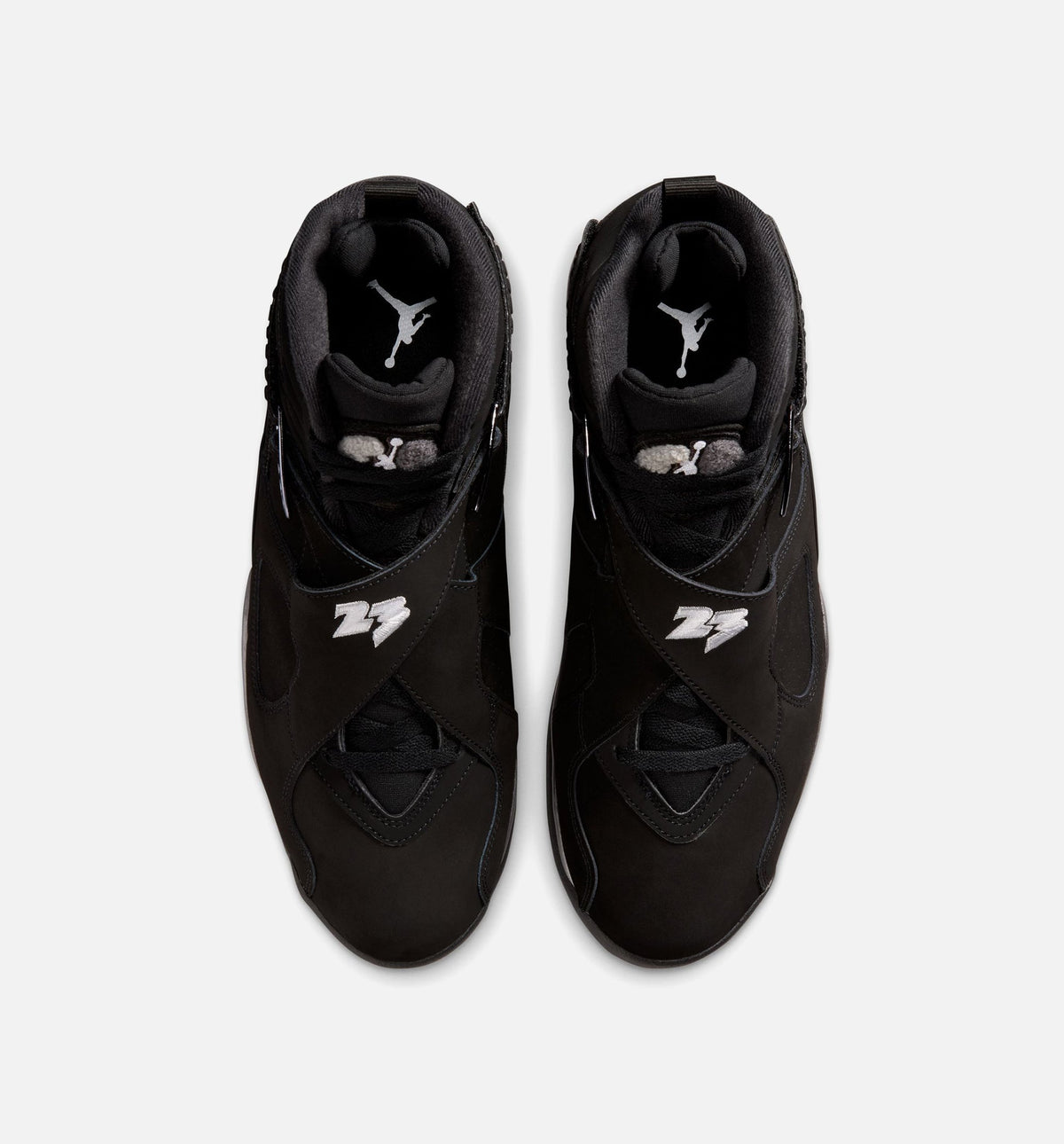 Air Jordan 8 Retro Chrome Men's Lifestyle Shoes – Black/White/Light Graphite