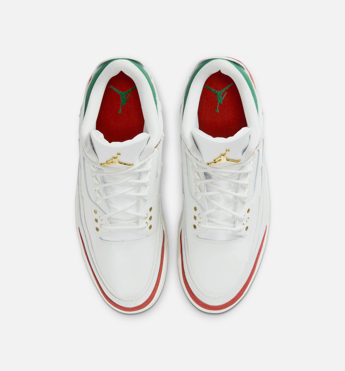 Air Jordan 3 Retro "El Vuelo" Men's Lifestyle Shoes – Summit White/Pine Green/Dragon Red/Metallic Gold