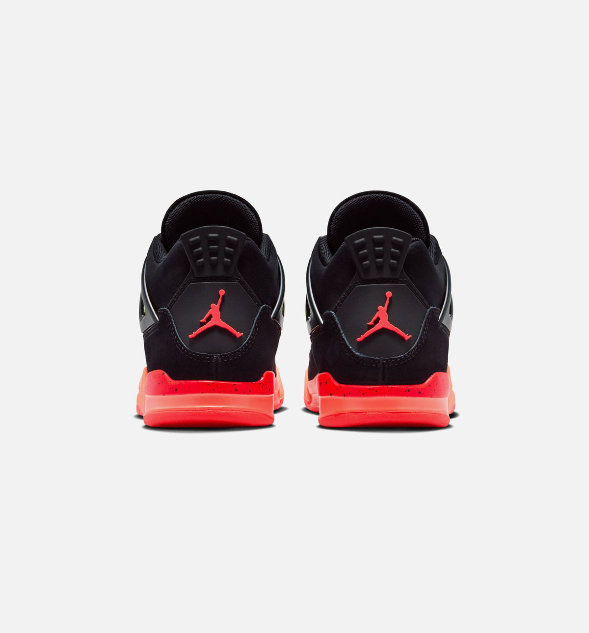 Air Jordan 4 Retro "Black Infrared 23" Preschool Lifestyle Shoes – Black/Infrared 23/Bright Mango
