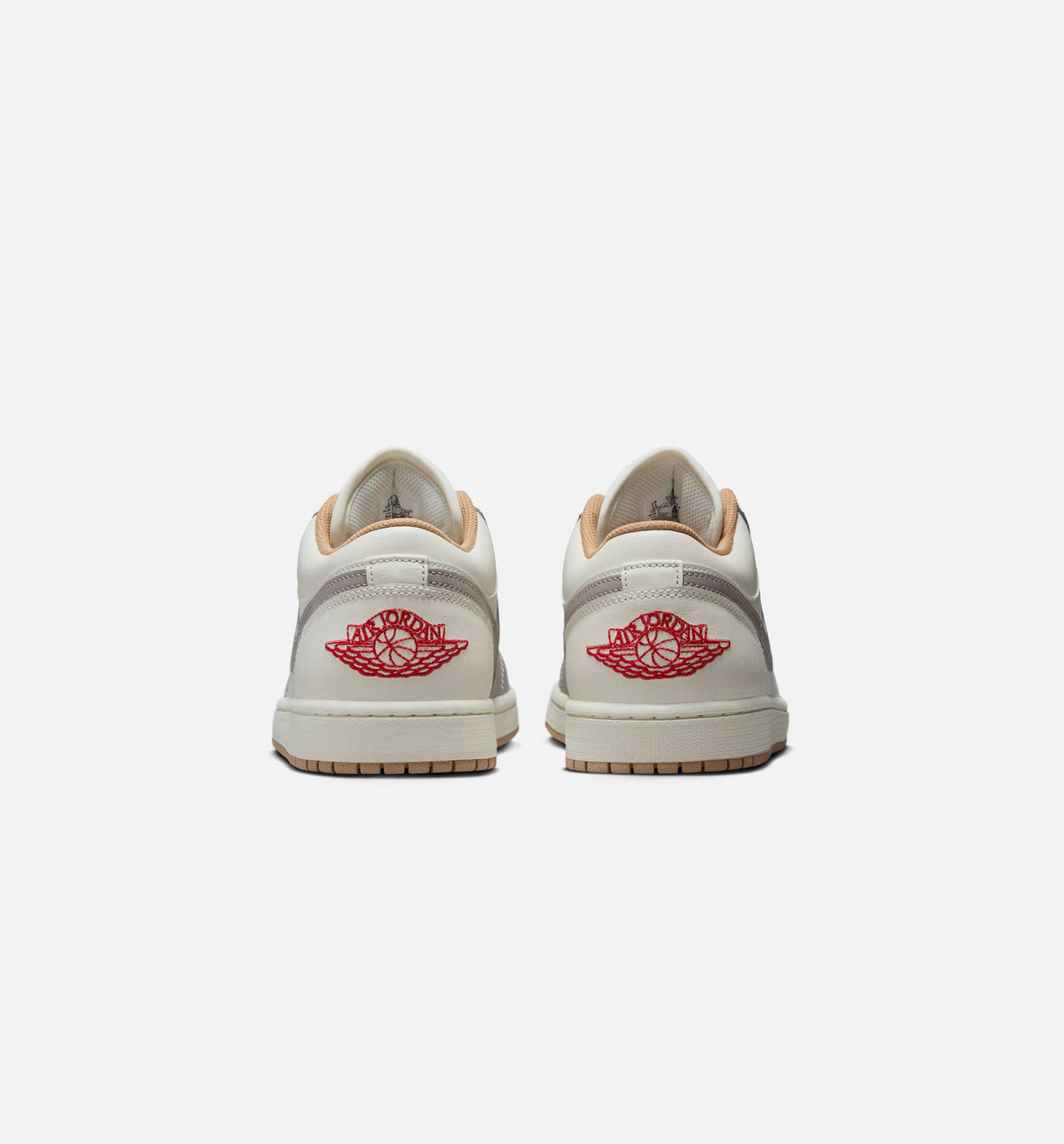 Air Jordan 1 Low Men's Lifestyle Shoes – Sail/Fire Red/College Grey/Hemp