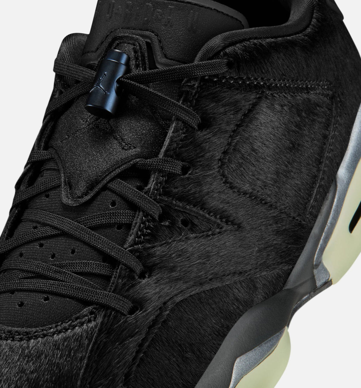 Air Jordan 6 Retro Low Blackout Womens Lifestyle Shoe - BlackBlack