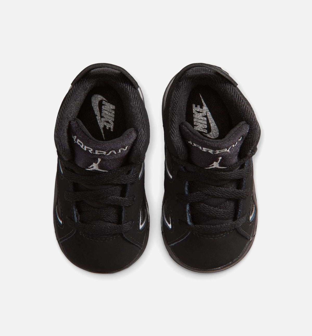 Air Jordan 6 Cap & Gown Infant Toddler Lifestyle Shoes / Black / Reflective Silver