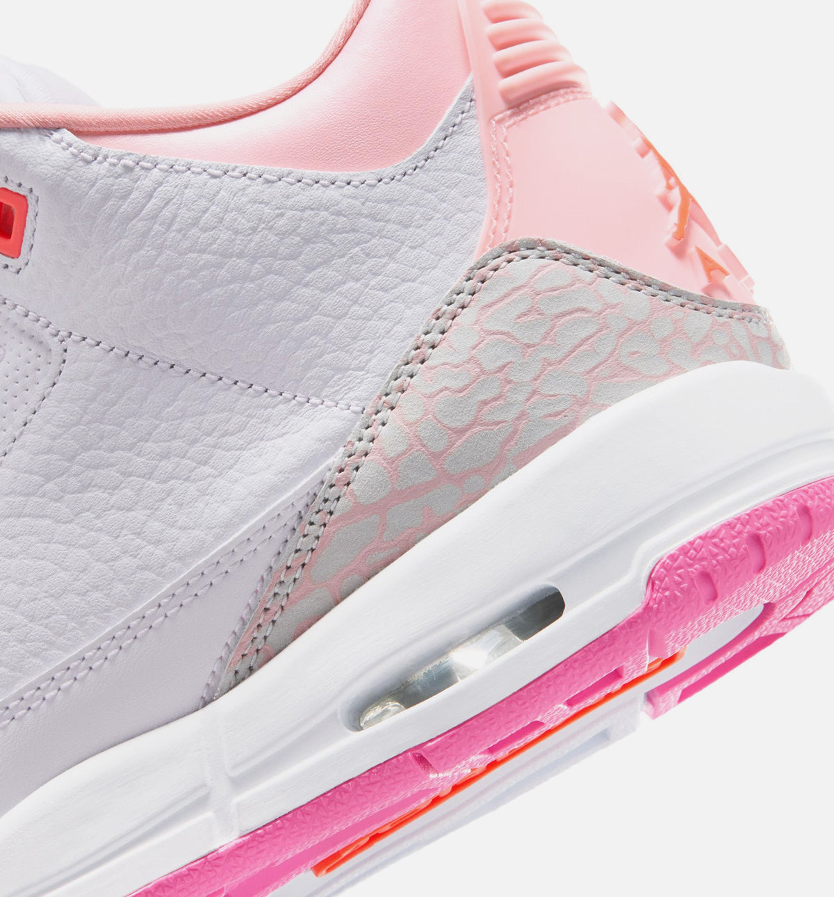 Air Jordan 3 Retro "Spring Flowers" Grade School Lifestyle Shoes – Pearl Pink/Pink Bloom/Pink Glow/Hyper Orange
