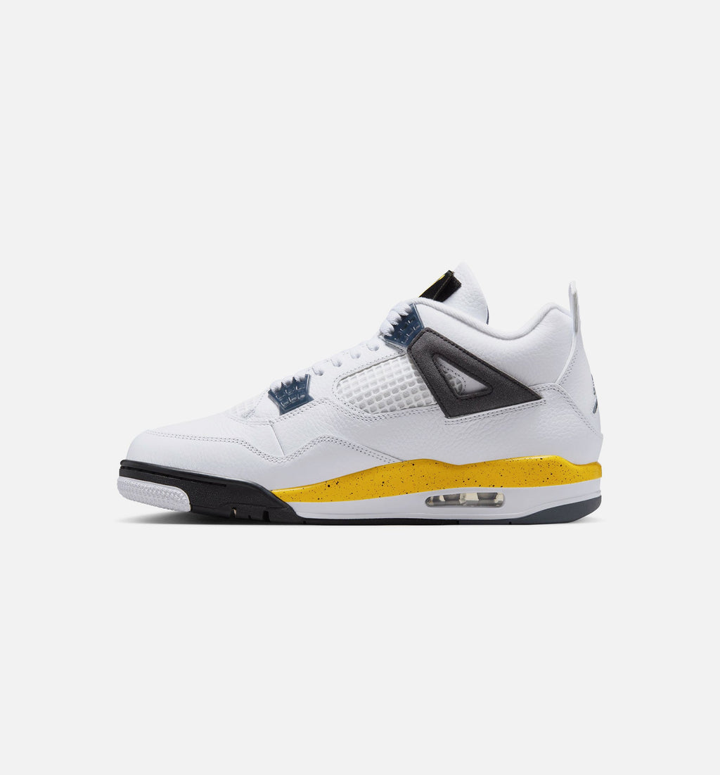 Air Jordan 4 Retro "Rare Air" Tour Yellow Men's Lifestyle Shoes – White/Dark Blue Grey/Black/Tour Yellow