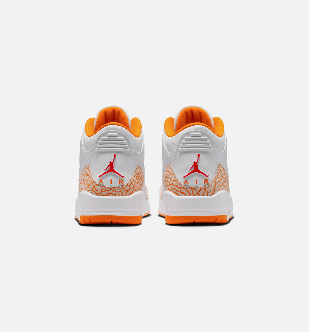 Air Jordan 3 Retro "Orange Citrus" Women's Lifestyle Shoes – White/Multicolor