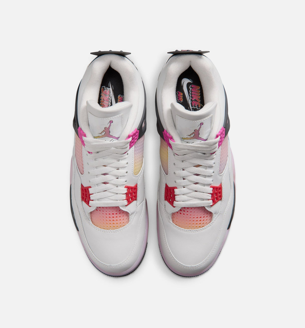 Air Jordan 4 Retro "Comic" Men's Lifestyle Shoes – Off White/Fire Pink/Anthracite