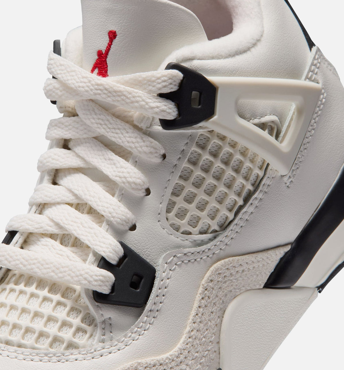 Air Jordan 4 Retro "Flight Club" Preschool Lifestyle Shoes – Sail/Black/University Red