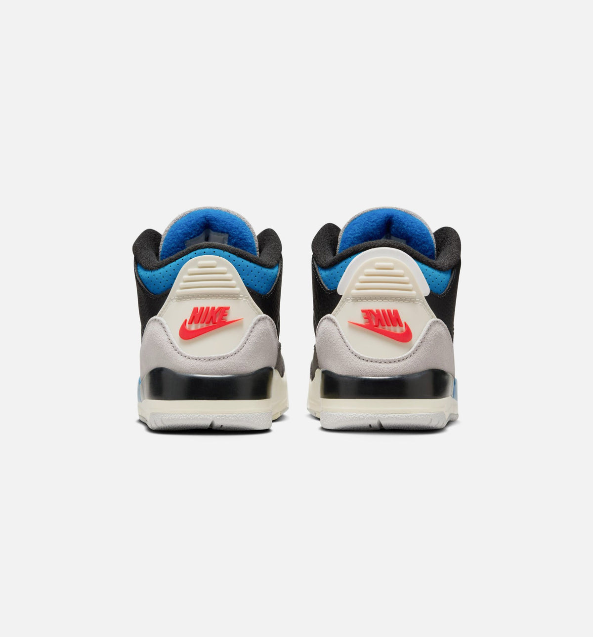 Air Jordan 3 Retro OG "Rare Air" Preschool Lifestyle Shoes – Black/Chile Red/Neutral Grey