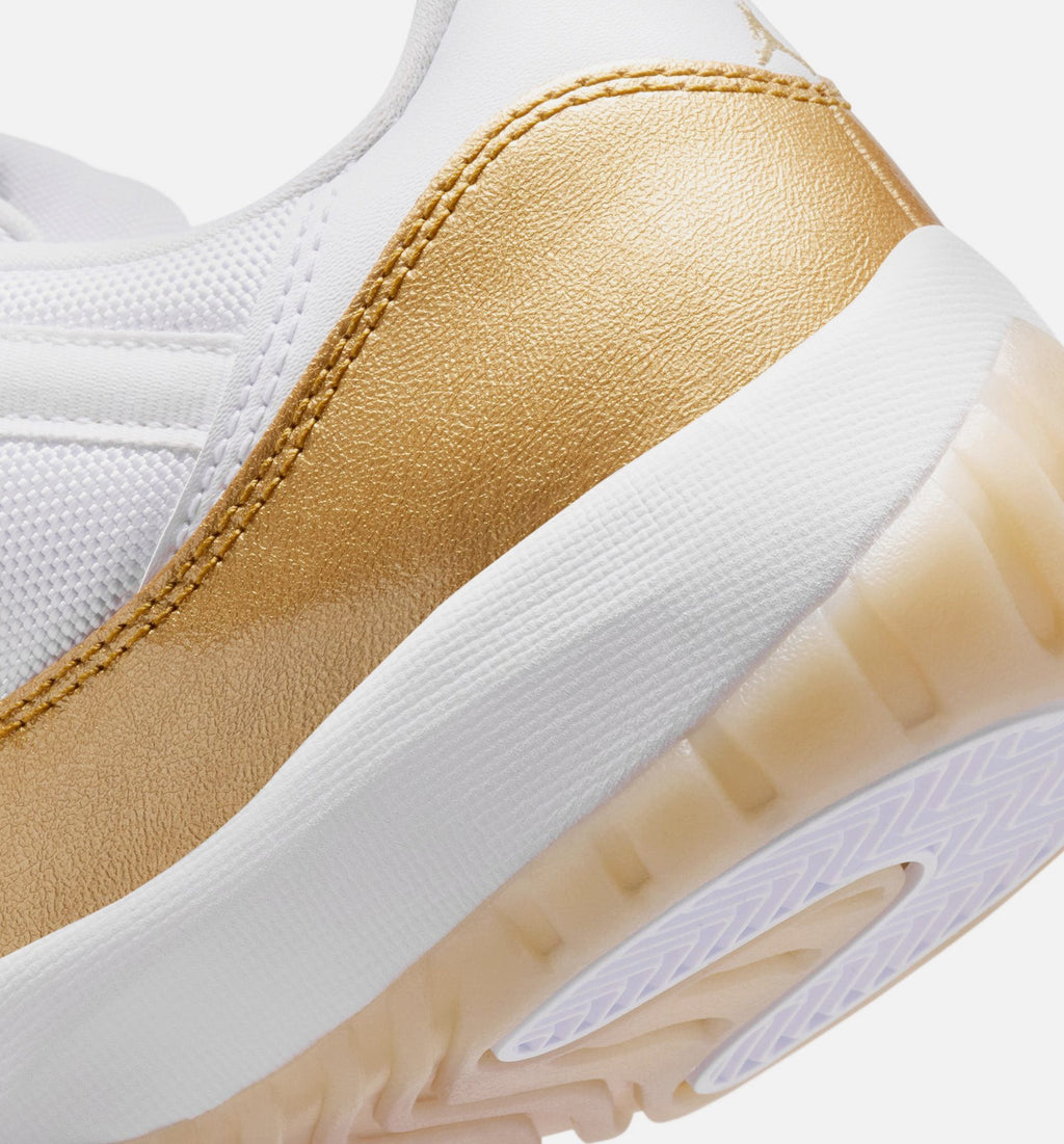 Air Jordan 11 Retro Low Mother's Day Women's Lifestyle Shoes – White/Metallic Gold/Team Gold