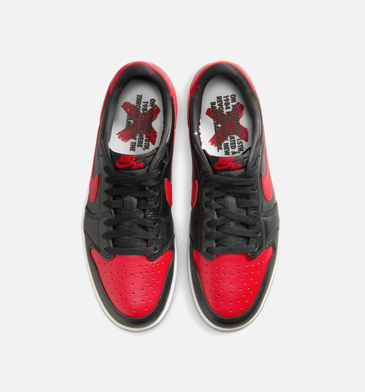 Air Jordan 1 Retro Low OG "Banned" Men's Lifestyle Shoes – Black/Varsity Red/Summit White