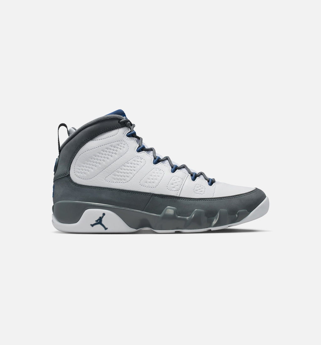 Air Jordan 9 Retro Flint Grey Men's Lifestyle Shoes – White/French Blue/Flint Grey