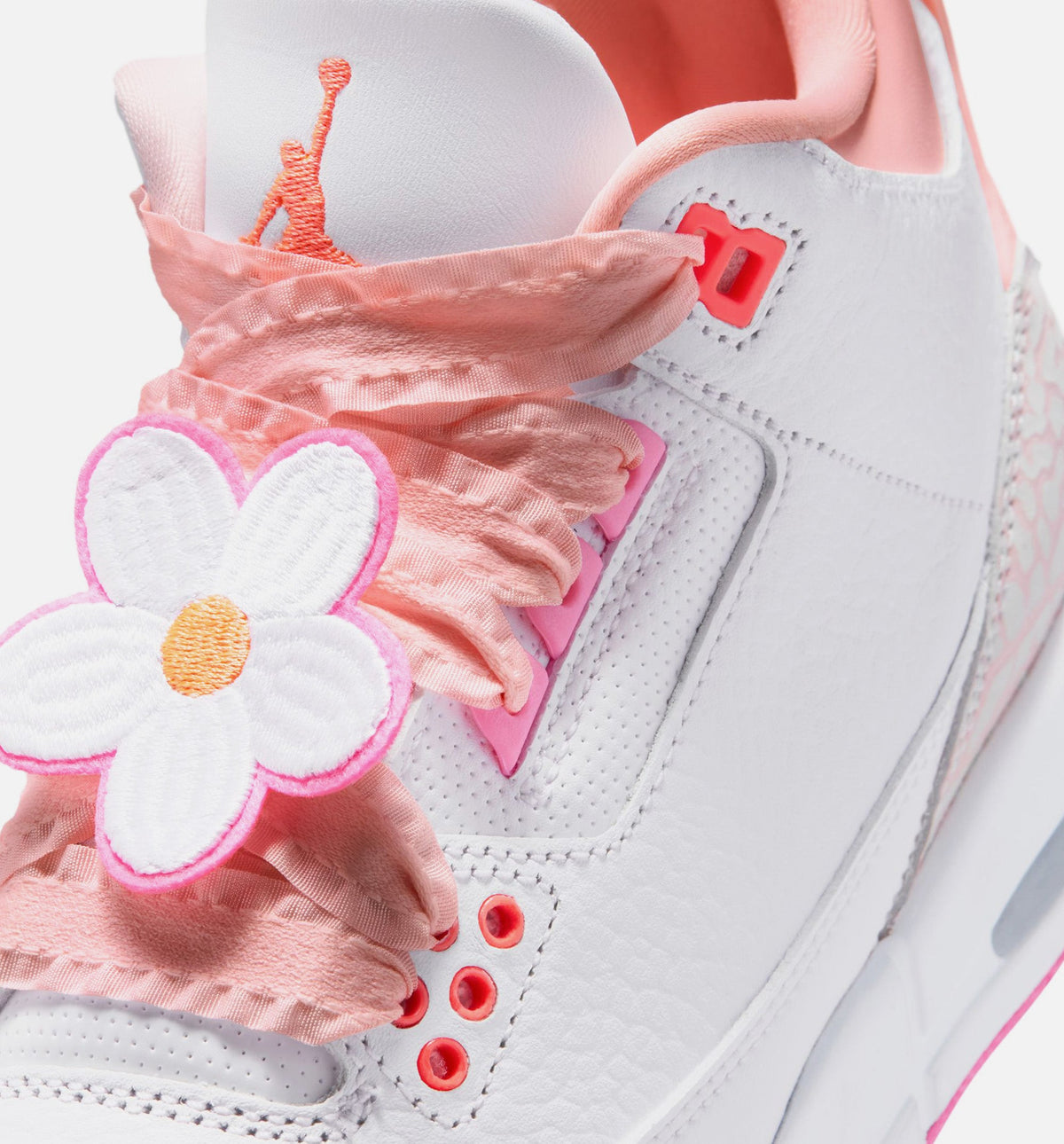 Air Jordan 3 Retro "Spring Flowers" Grade School Lifestyle Shoes – Pearl Pink/Pink Bloom/Pink Glow/Hyper Orange