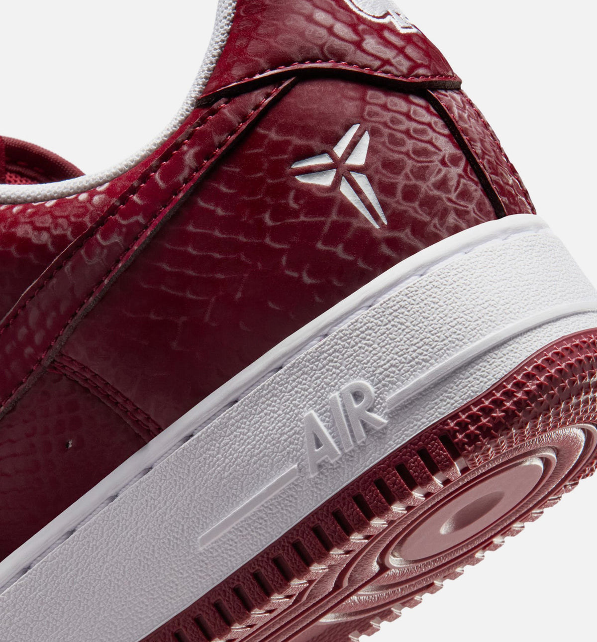 Nike Kobe Air Force 1 Low Merion Men's Lifestyle Shoes – Team Red/White