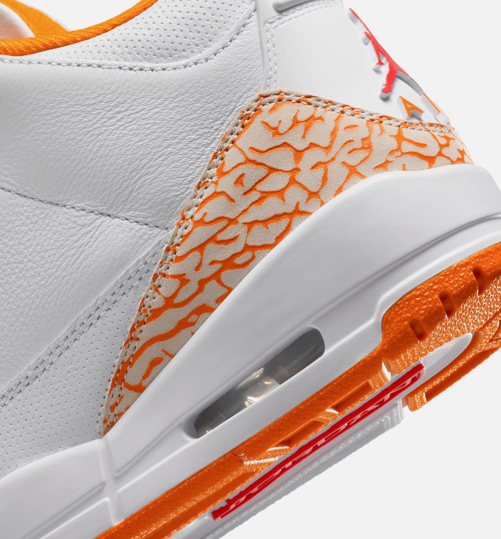 Air Jordan 3 Retro "Orange Citrus" Women's Lifestyle Shoes – White/Multicolor