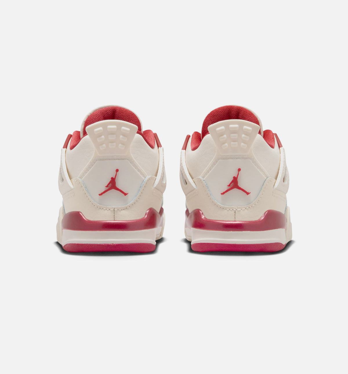 Air Jordan 4 Retro "Valentine's Day" Infant/Toddler Lifestyle Shoes – Pale Ivory/Sierra Red/Tough Red