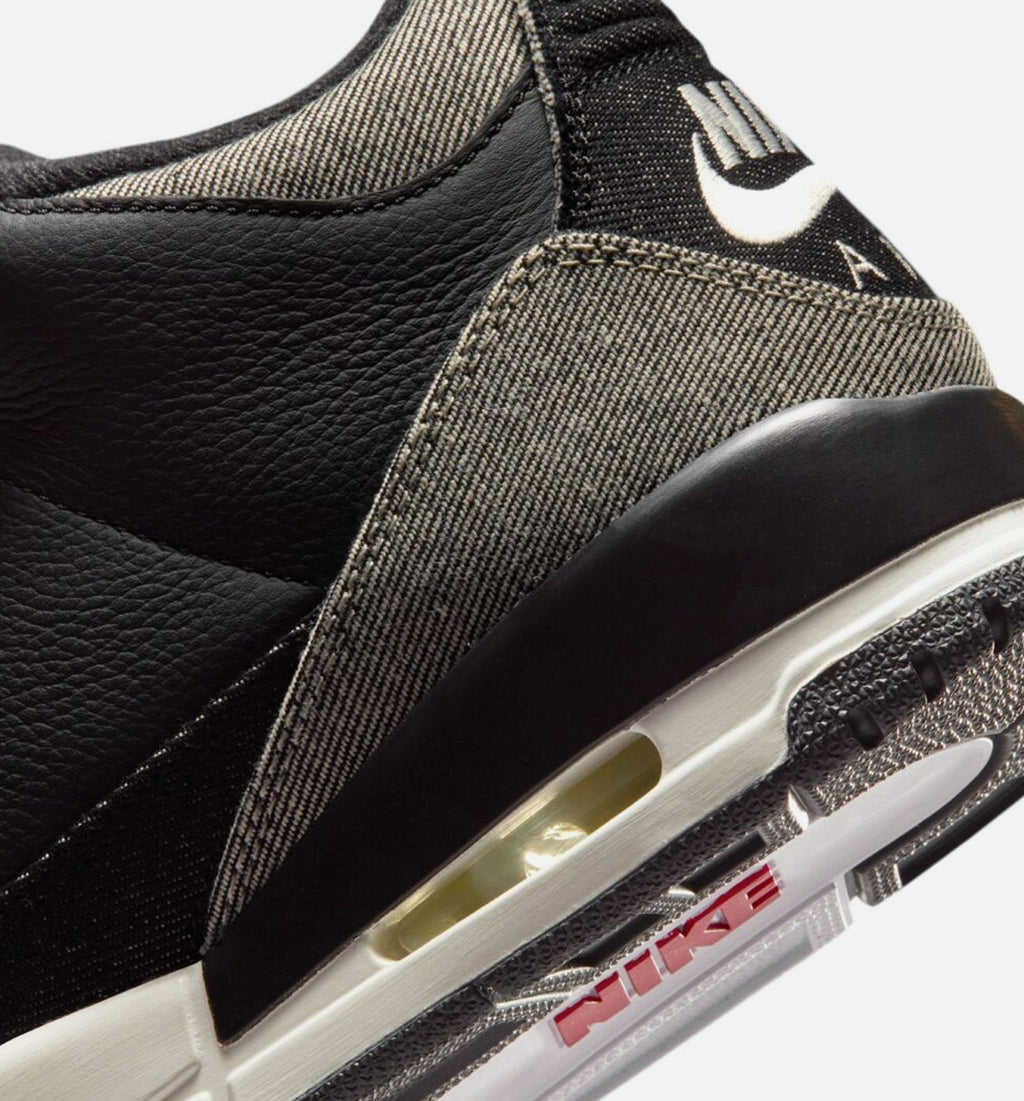 Air Jordan 3 x Levi's Black and White Men's Lifestyle Shoes – Denim/Black/Gym Red