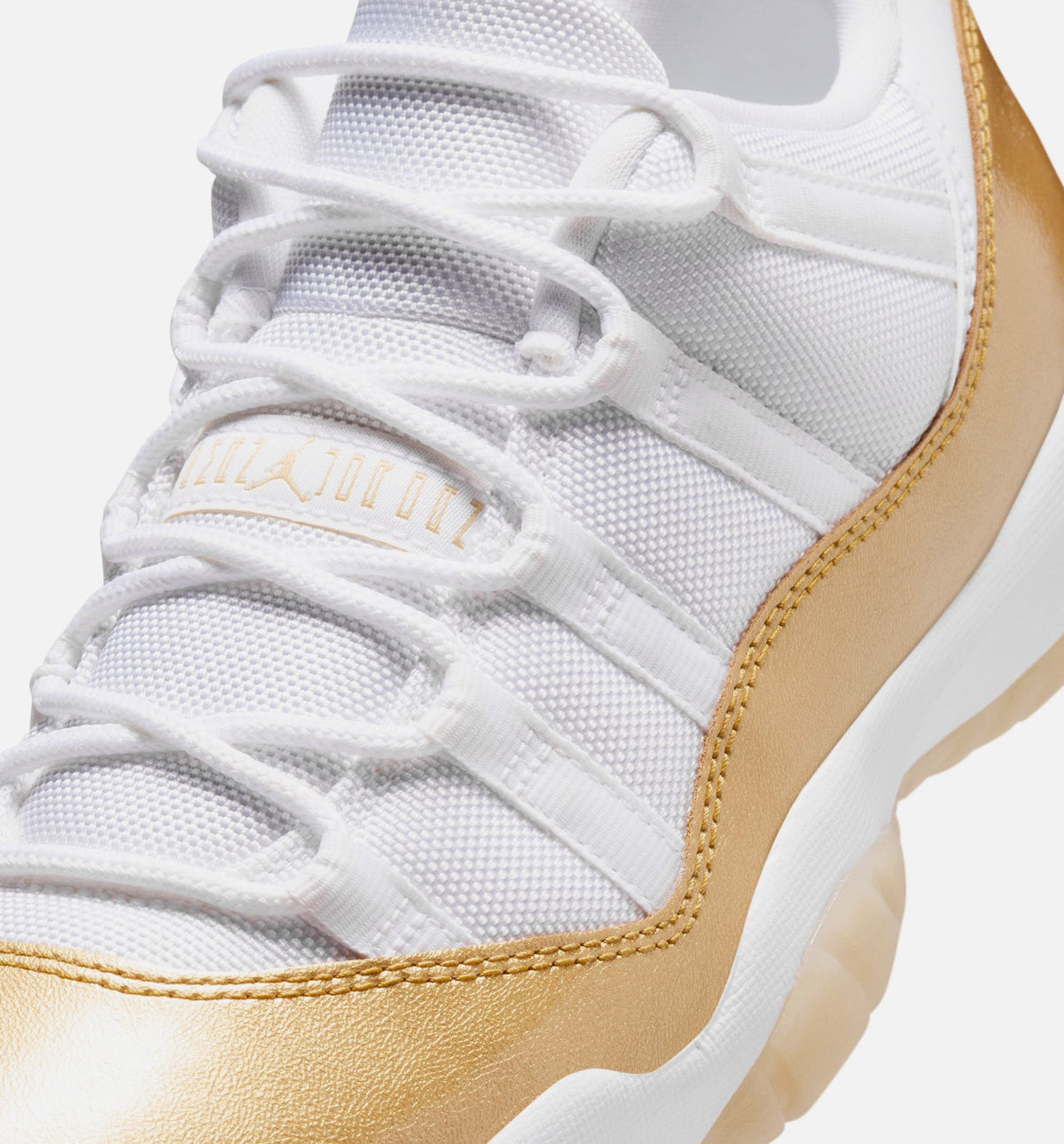 Air Jordan 11 Retro Low Mother's Day Women's Lifestyle Shoes – White/Metallic Gold/Team Gold
