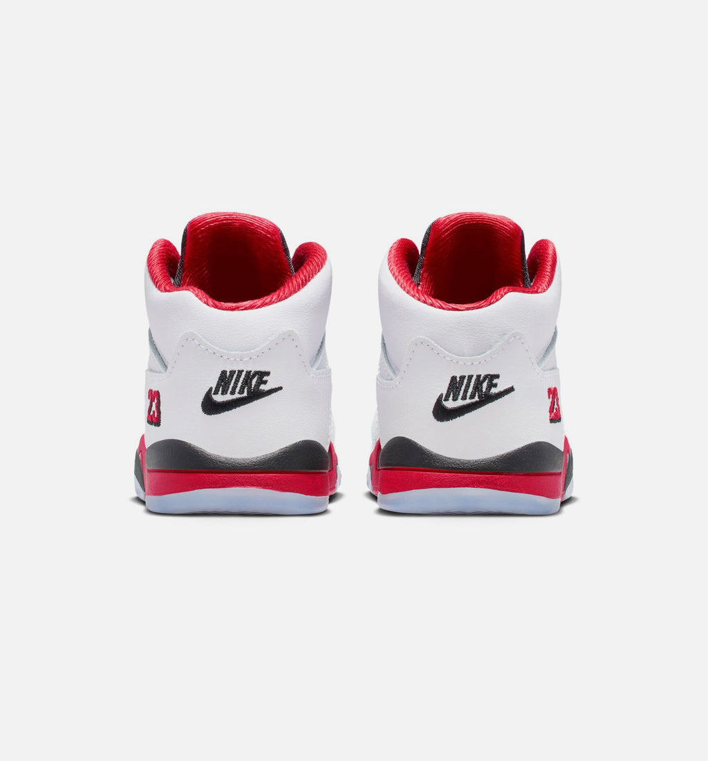 Air Jordan 5 Retro "Fire Red" Infant/Toddler Lifestyle Shoes – Fire Red/White