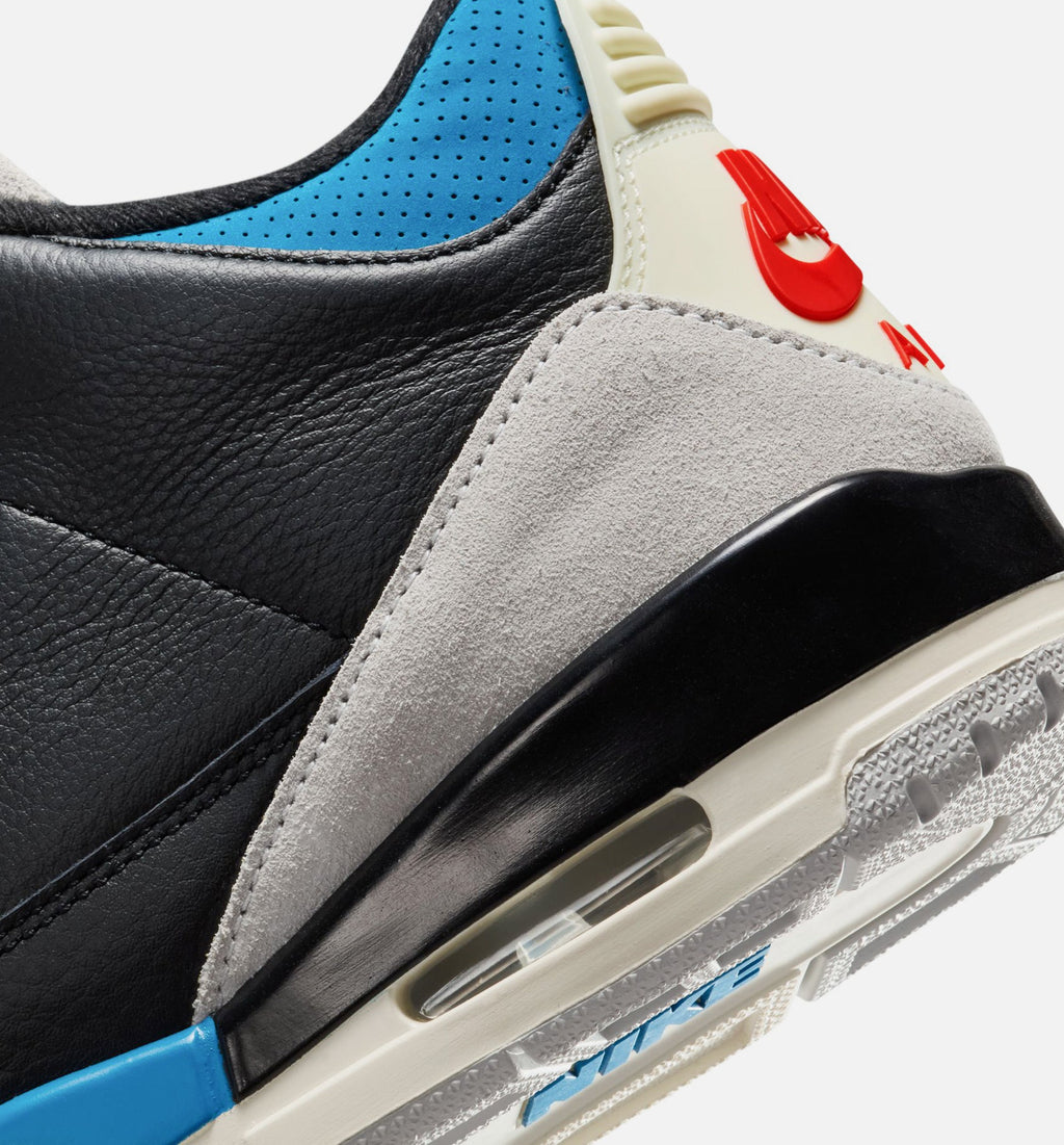 Air Jordan 3 Retro OG "Rare Air" Men's Lifestyle Shoes – Black/Chile Red/Neutral Grey