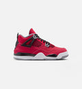 Air Jordan 4 Retro "Toro Bravo" Preschool Lifestyle Shoes – Fire Red/White/Black/Cement Grey