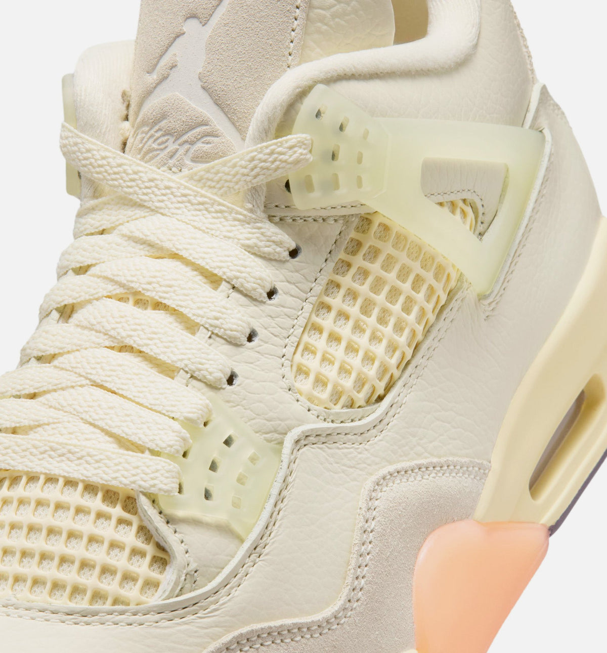 Air Jordan 4 Retro "Birds of Paradise" Women's Lifestyle Shoes – Coconut Milk/Metallic Gold/Muslin/Bright Mango/Sundial/Black