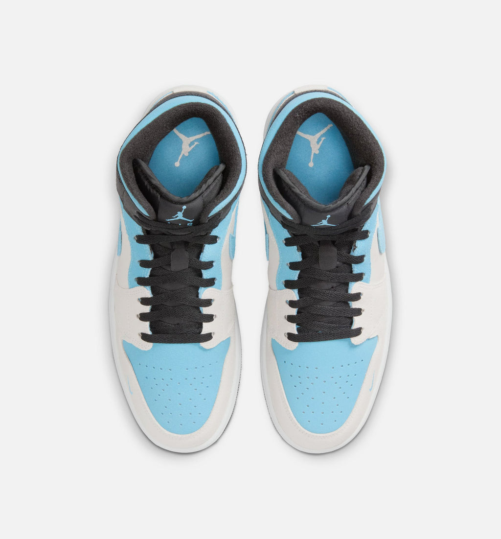 Air Jordan 1 Mid SE "Blue Chill" Men's Lifestyle Shoes – Summit White/Blue Chill/Black