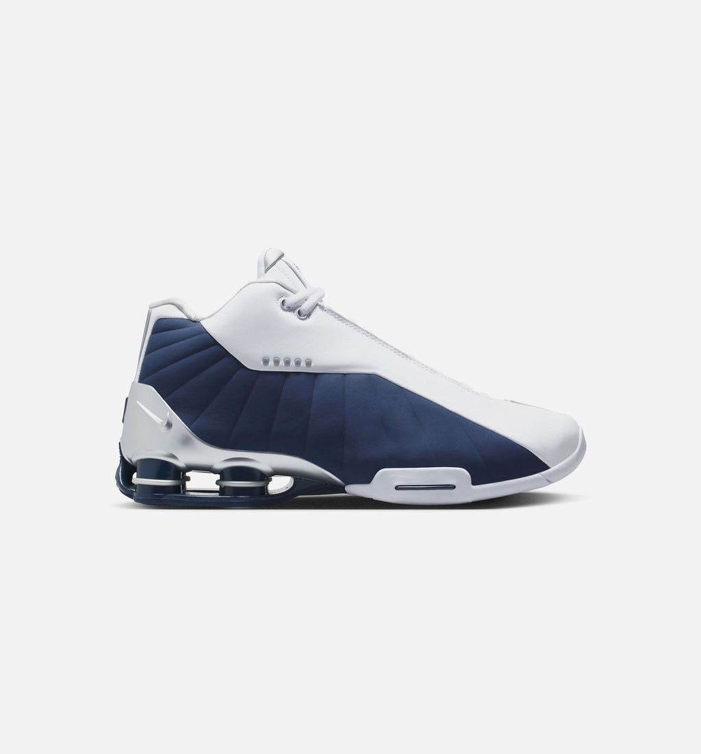 Nike Shox BB4 Olympic Men's Lifestyle Shoes – White/Midnight Navy/Metallic Silver
