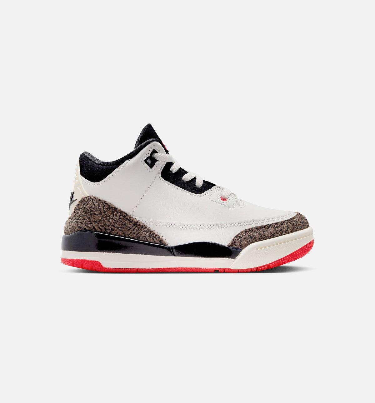 Air Jordan 3 Retro Sail and University Red Preschool Lifestyle Shoes – Sail/Black/University Red/Pale Ivory