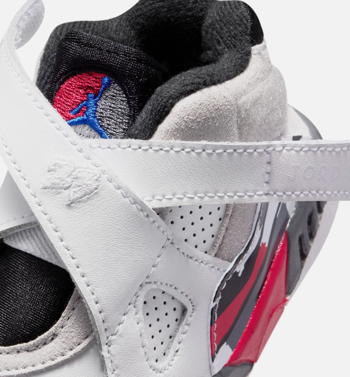 Air Jordan 8 Retro True Red Infant/Toddler Lifestyle Shoes – White/Black/True Red