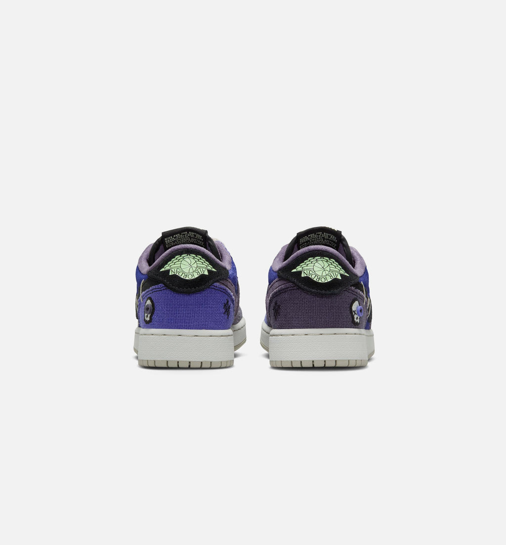 Air Jordan 1 Low OG "Regency Purple" Grade School Lifestyle Shoes – Regency Purple/Vapor Green/Black/Dark Raisin