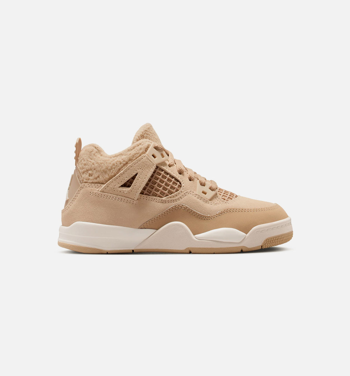 Air Jordan 4 Retro "Cozy Girl" Preschool Lifestyle Shoes – Hemp/Light Orewood Brown