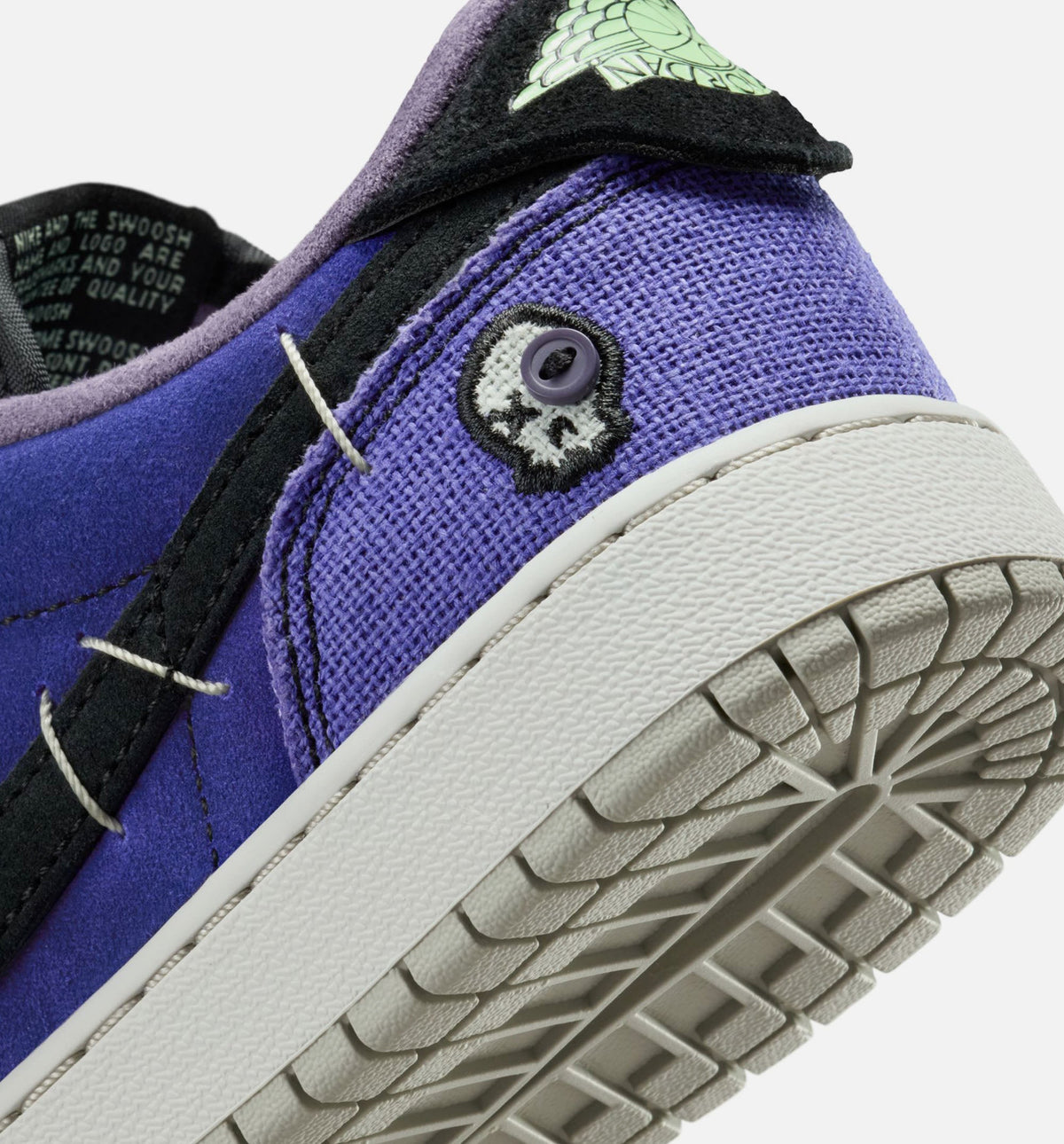 Air Jordan 1 Low OG "Regency Purple" Grade School Lifestyle Shoes – Regency Purple/Vapor Green/Black/Dark Raisin