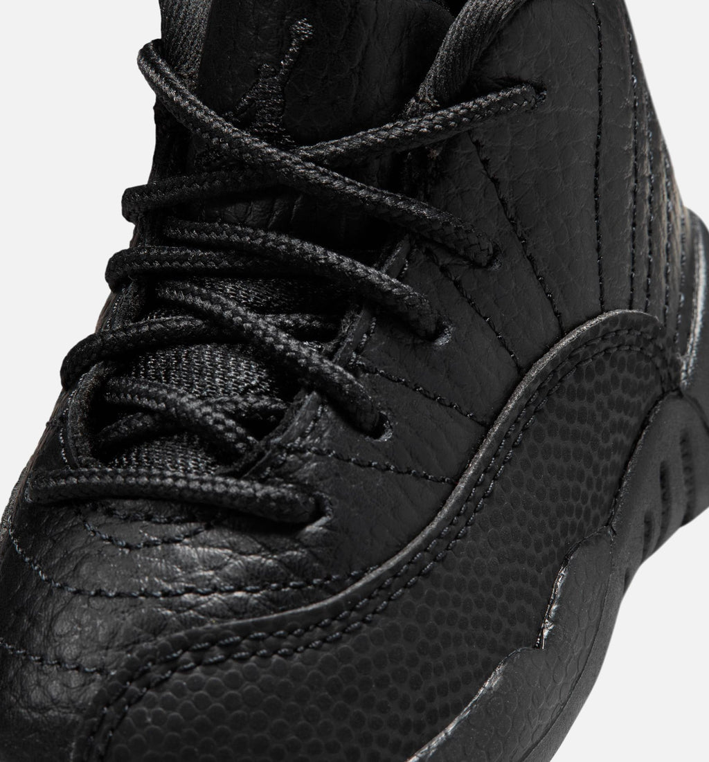 Air Jordan 12 Retro Bloodline Infant/Toddler Lifestyle Shoes – Black/Varsity Red