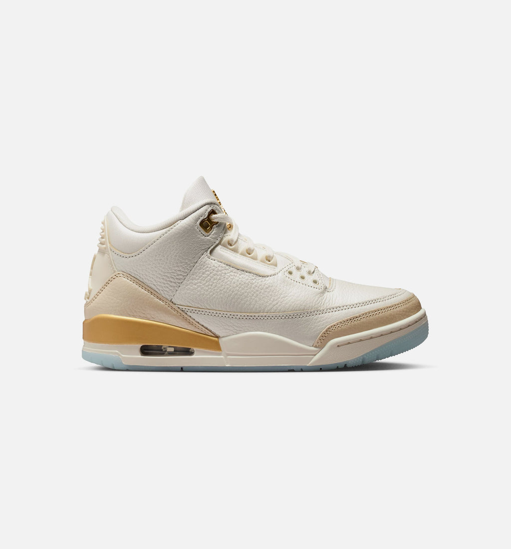 Air Jordan 3 Retro Women's Lifestyle Shoes – Sail/Team Gold/Pale Ivory/Metallic Gold Ice