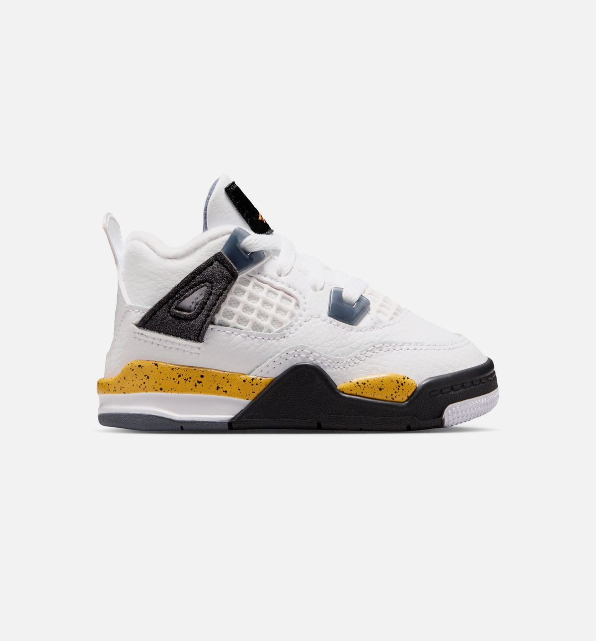 Air Jordan 4 Retro "Rare Air" Tour Yellow Infant/Toddler Lifestyle Shoes – White/Dark Blue Grey/Black/Tour Yellow