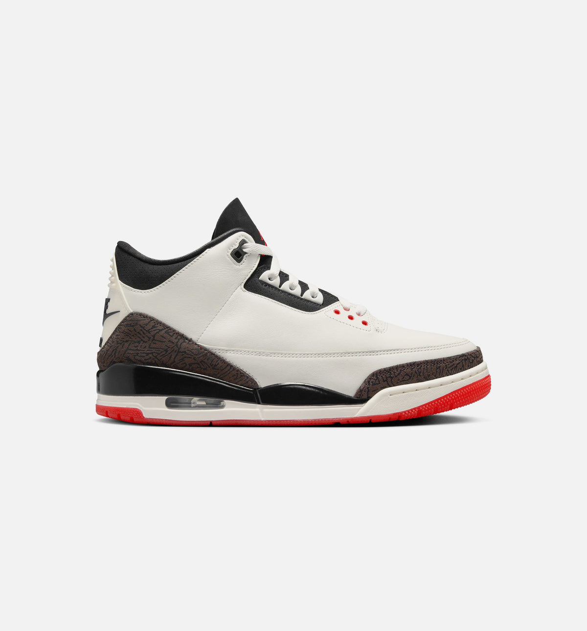 Air Jordan 3 Retro "Sail and University Red" Men's Lifestyle Shoes – Sail/Black/University Red/Pale Ivory