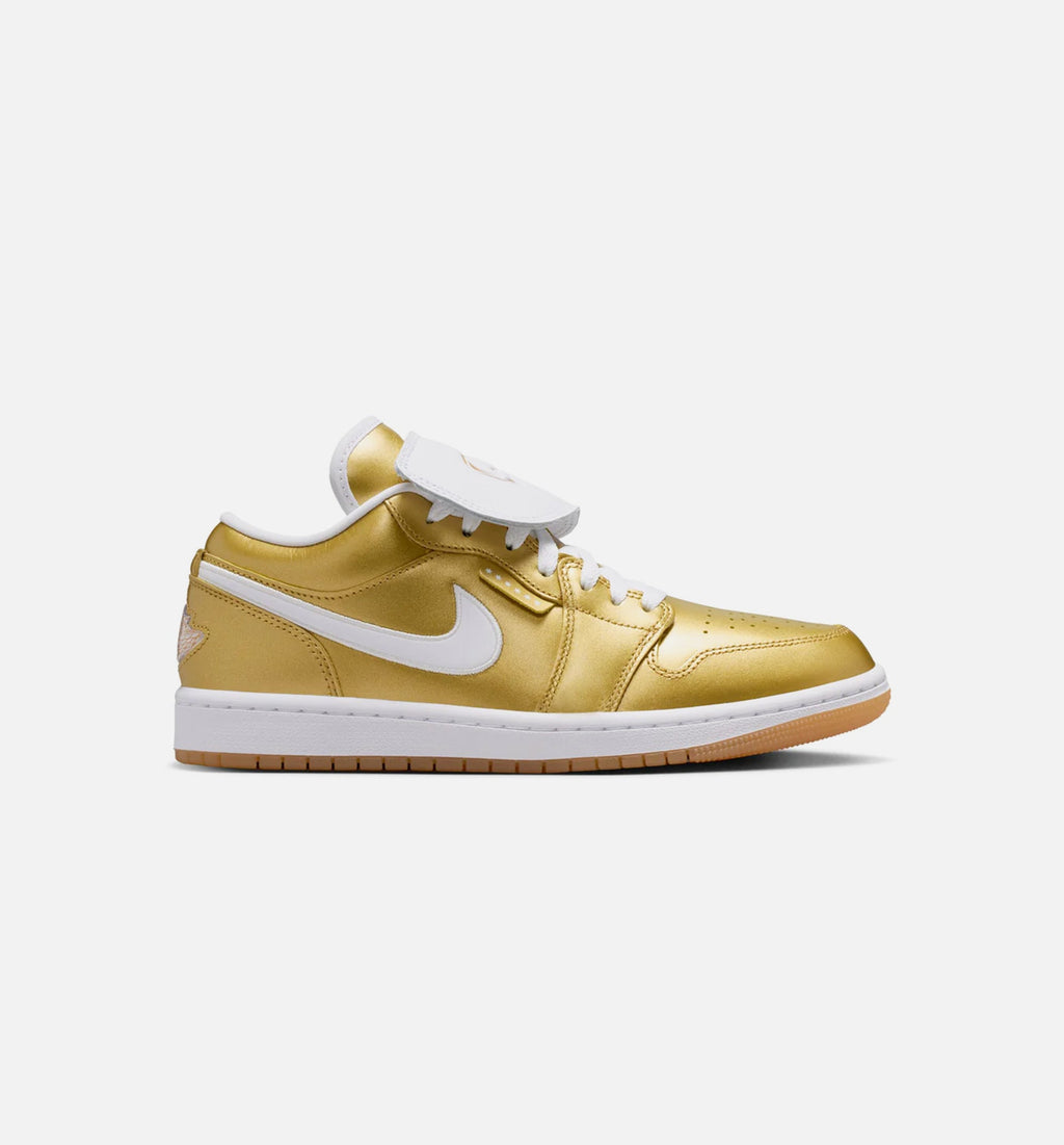 Air Jordan 1 Low Gold Women's Lifestyle Shoes – Gold/White/Gum Yellow