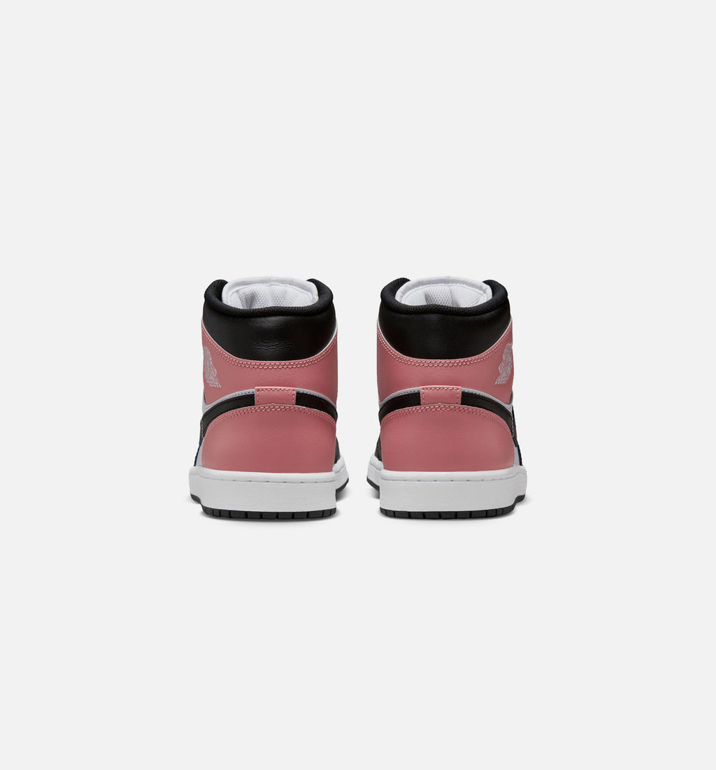 Air Jordan 1 Mid "Rust Pink" Men's Lifestyle Shoes – White/Rust Pink/Black