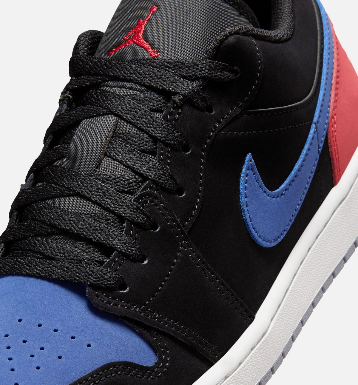 Air Jordan 1 Low Men's Lifestyle Shoes – Black/Summit White/True Blue/Varsity Red