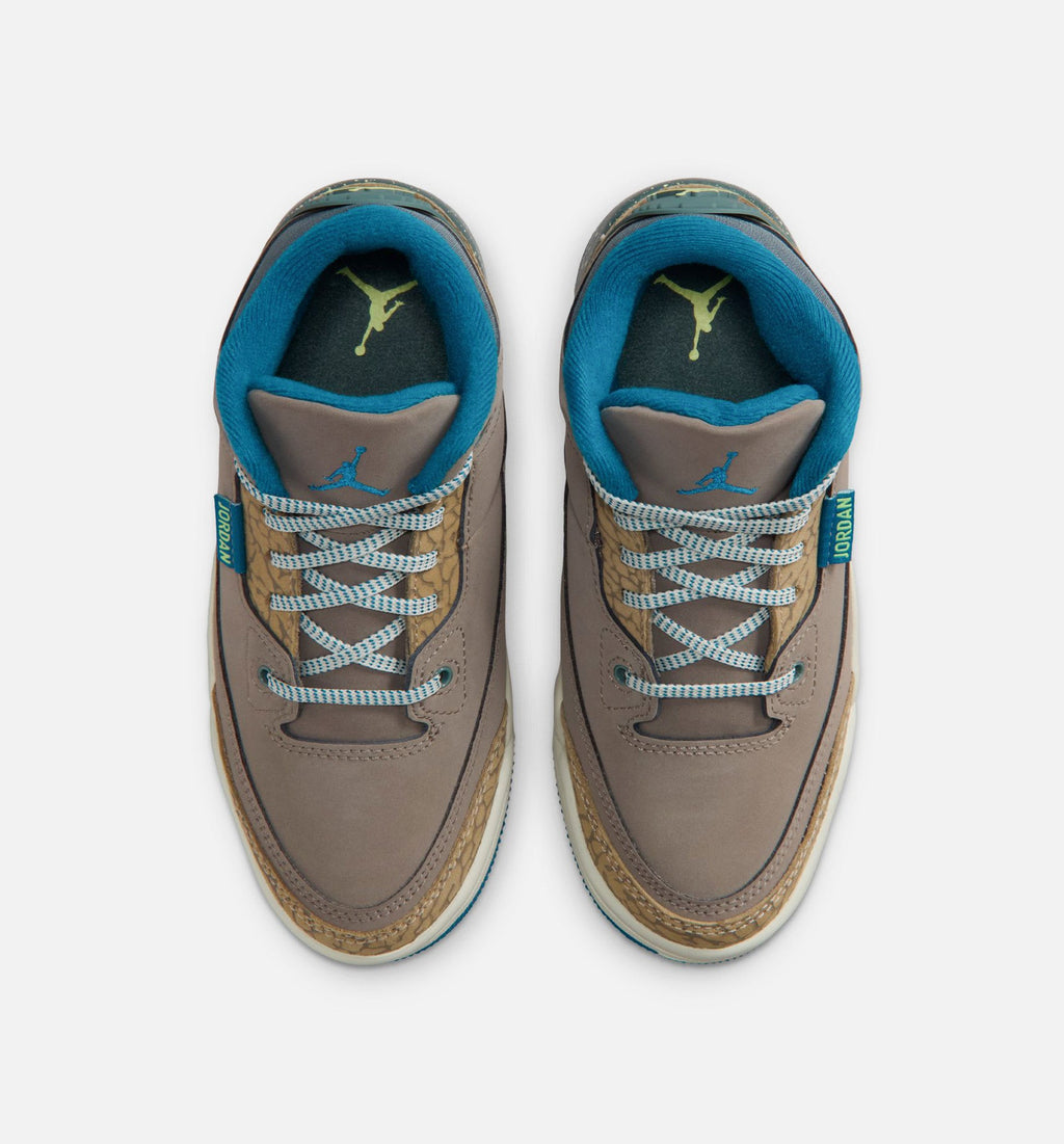 Air Jordan 3 Retro Olive Grey Preschool Lifestyle Shoes – Olive Grey/Green Abyss/Khaki/Sea Glass