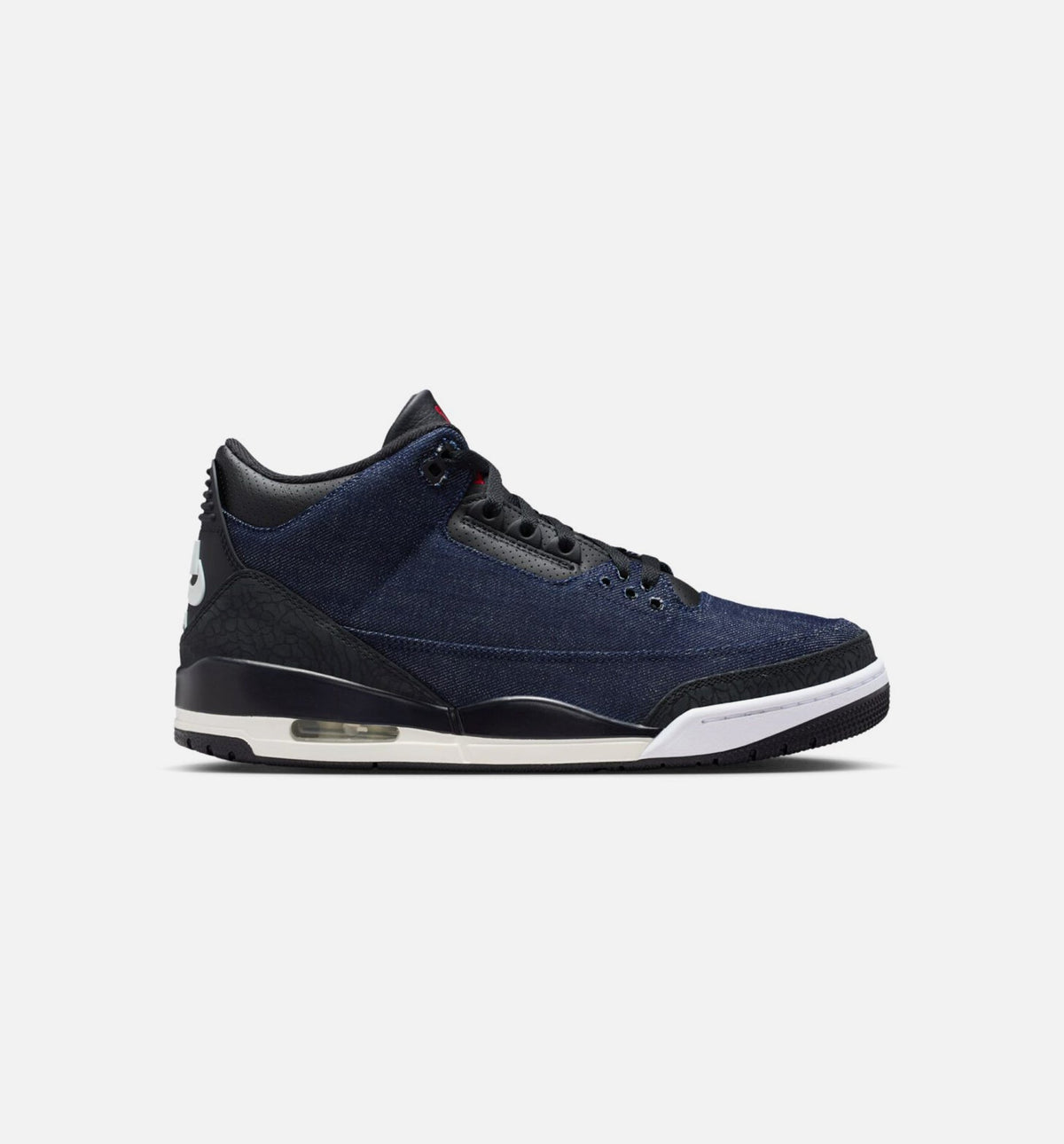 Air Jordan 3 x Levi's Indigo and Gym Red Men's Lifestyle Shoes – Denim/Black/Sail